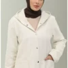 پالتو کلاهدار کاشی 1691-06 کرم برند sefamerve - 833440813