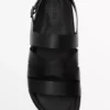 سندل با بند ناپا برند Massimo Dutti - 920558193