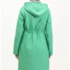 کاپشن کلاهدار با کمر گود 0314-08 سبز روشن برند sefamerve - 833632064