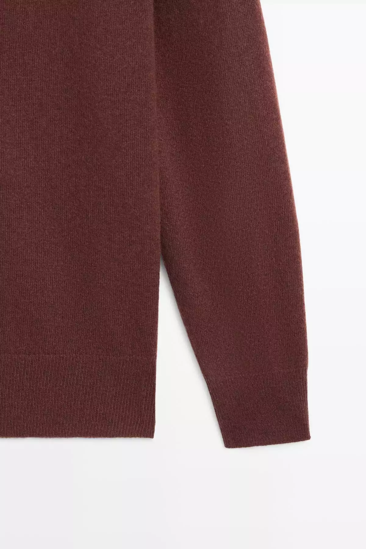 پلیور یقهگرد پشمی ترکیبی برند Massimo Dutti - 985437194