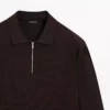 پولوشرت با یقه پلیس و زیپ دار از جنس بافتنی برند Massimo Dutti - 962170984
