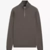 ژاکت با یقه ایستاده و زیپ دار برند Massimo Dutti - 991329607