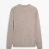 ژاکت با یقه دوچرخهای و طراحی ملانژ برند Massimo Dutti - 987799583