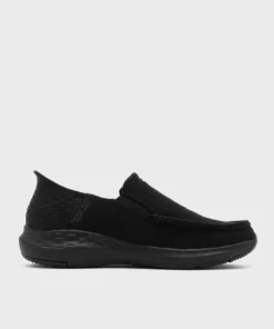 کفش روزمره مردانه پارسون با زیره ضخیم و لوگو 204804 BBK برند Skechers - 934257148