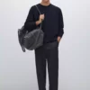 پلیور یقه گرد با ترکیب پشم یان برند Massimo Dutti - 967591031
