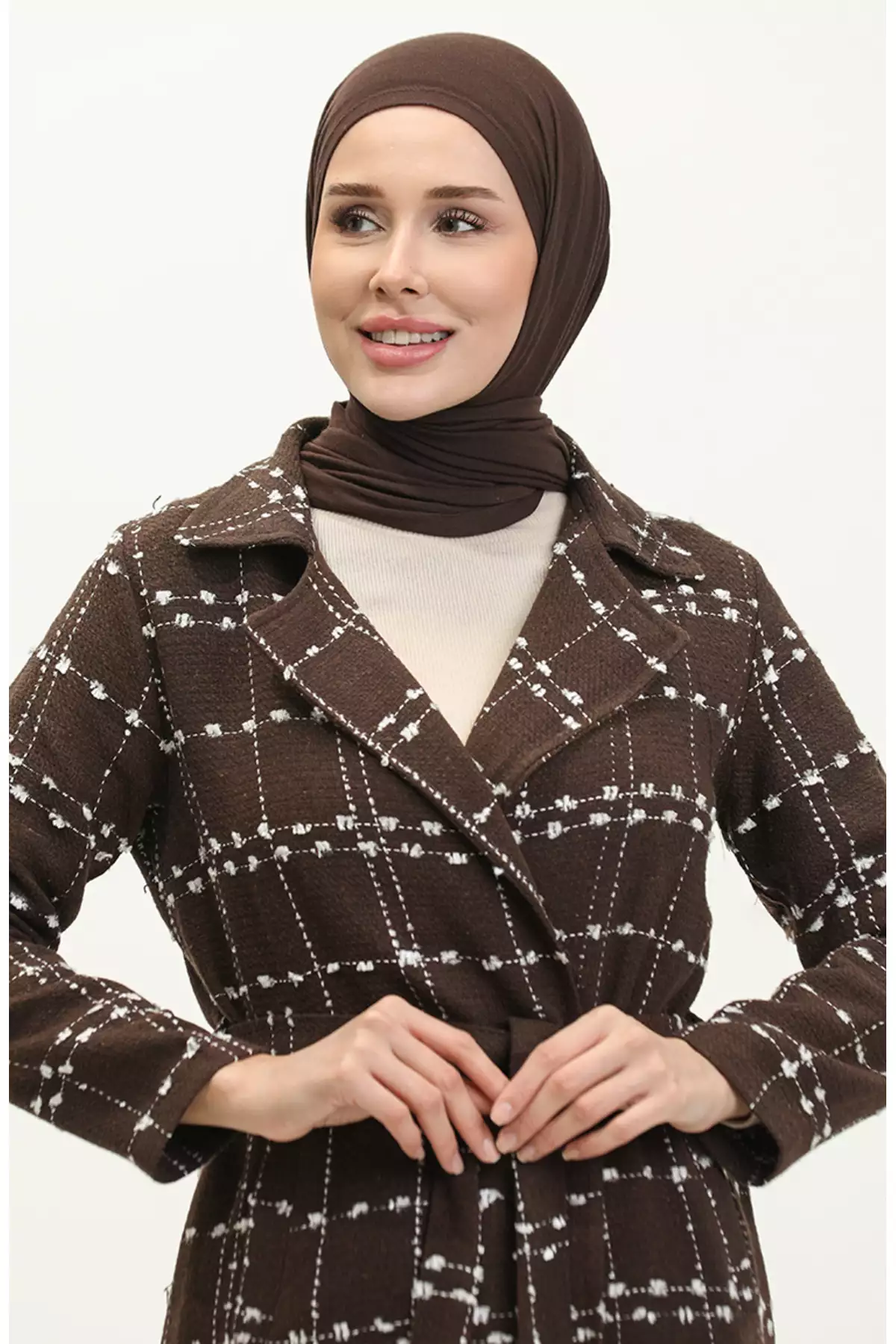 کاپ رنگ قهوهای با کمربند توییت 5507-01 برند sefamerve - 833440574