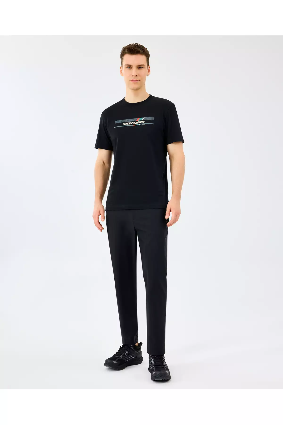 شلوار باریک مردانه مشکی M Coated S2520148-3817 برند Skechers - 991040186