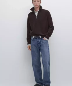 ژاکت چهارخانه یقهدار از ترکیب پشم یابسته برند Massimo Dutti - 995466852