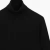 ژاکت پشمی یقه دیپ برند Massimo Dutti - 969501707
