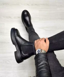 بوت روزانه مردانه رانیم با رویه چرم طبیعی و کفی اوا آتابان برند İtallano Ayakkabı - 973369672
