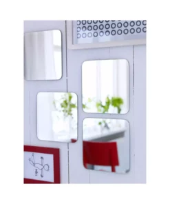 آینه دیواری مربع شیشهای ۲۰x۲۰ سانتیمتر ۴ عددی Sörlı برند IKEA - 982479521