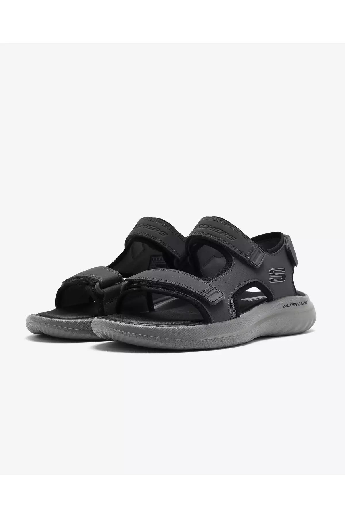 صندل باندر 2.0 - صندل مردانه خاکستری تاتون 232893 چار برند Skechers - 906090246