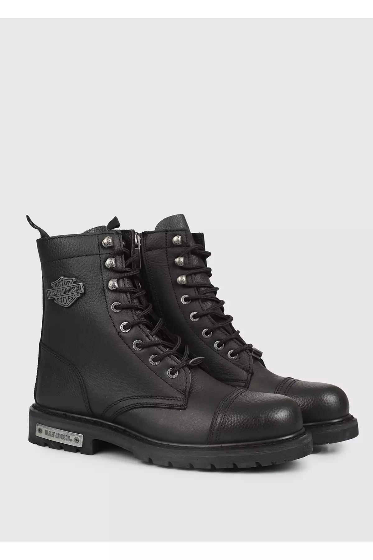 کفش چرم مشکی مردانه کلمار با طرح ۰۲۵M100553 برند Harley Davidson - 1267038