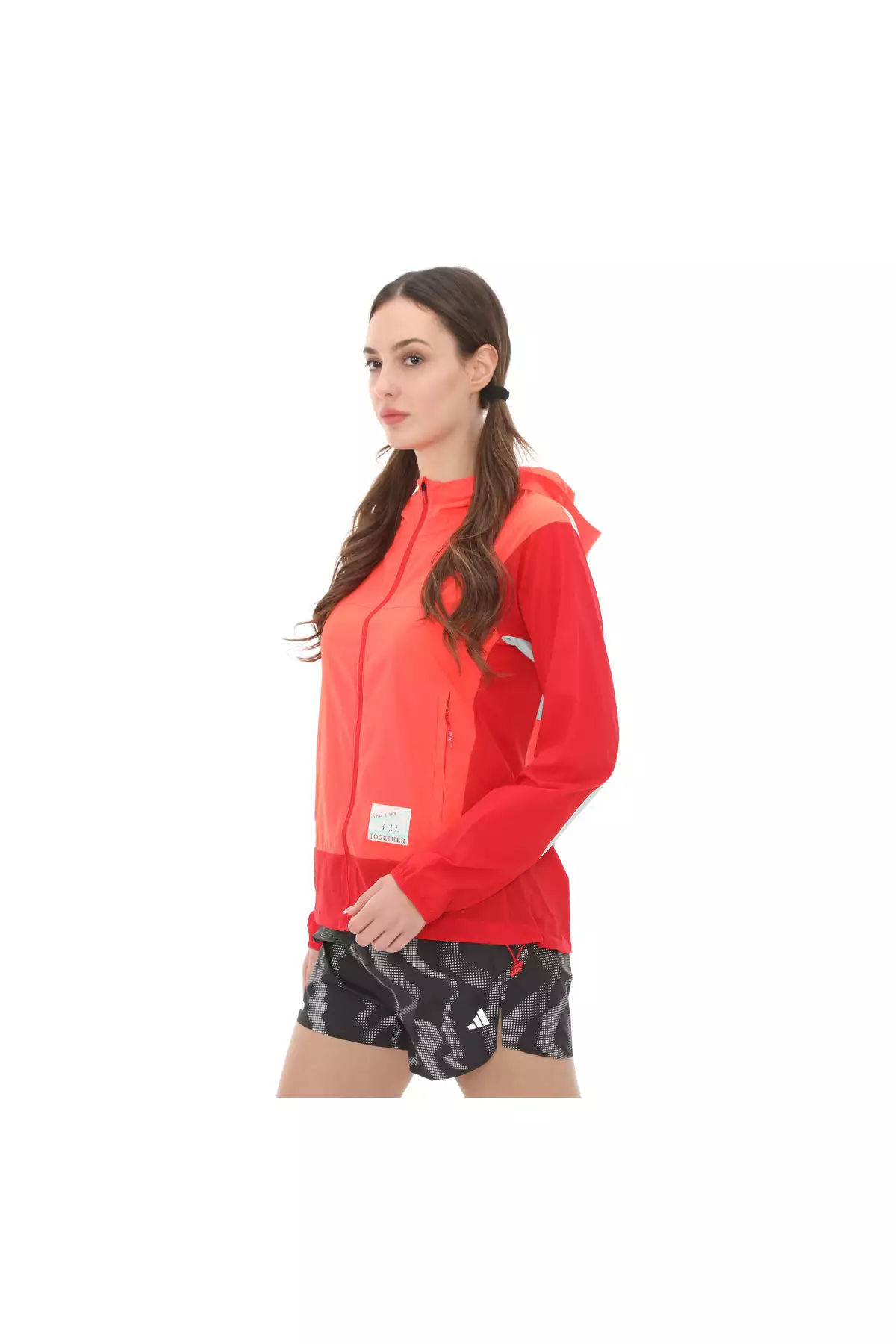 ژاکت زنانه IW9234-K نیویورک، بارانی-بادگیر نارنجی برند adidas - 865443609