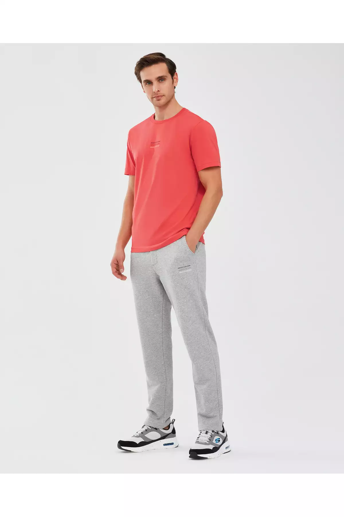 شلوار ورزش مردانه مدل Essential M Slim رنگ خاکستری کد S232237-036 برند Skechers - 813379022