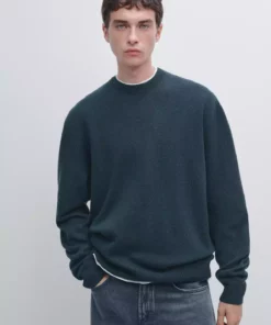 ژاکت با یقه دوچرخهای از ترکیب پشم یوان برند Massimo Dutti - 1024805809