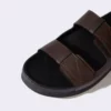 دمپایی زنانه با دو بند صاف از جنس چرم مصنوعی مدل E6249AX25HS برند Defacto - 903164960