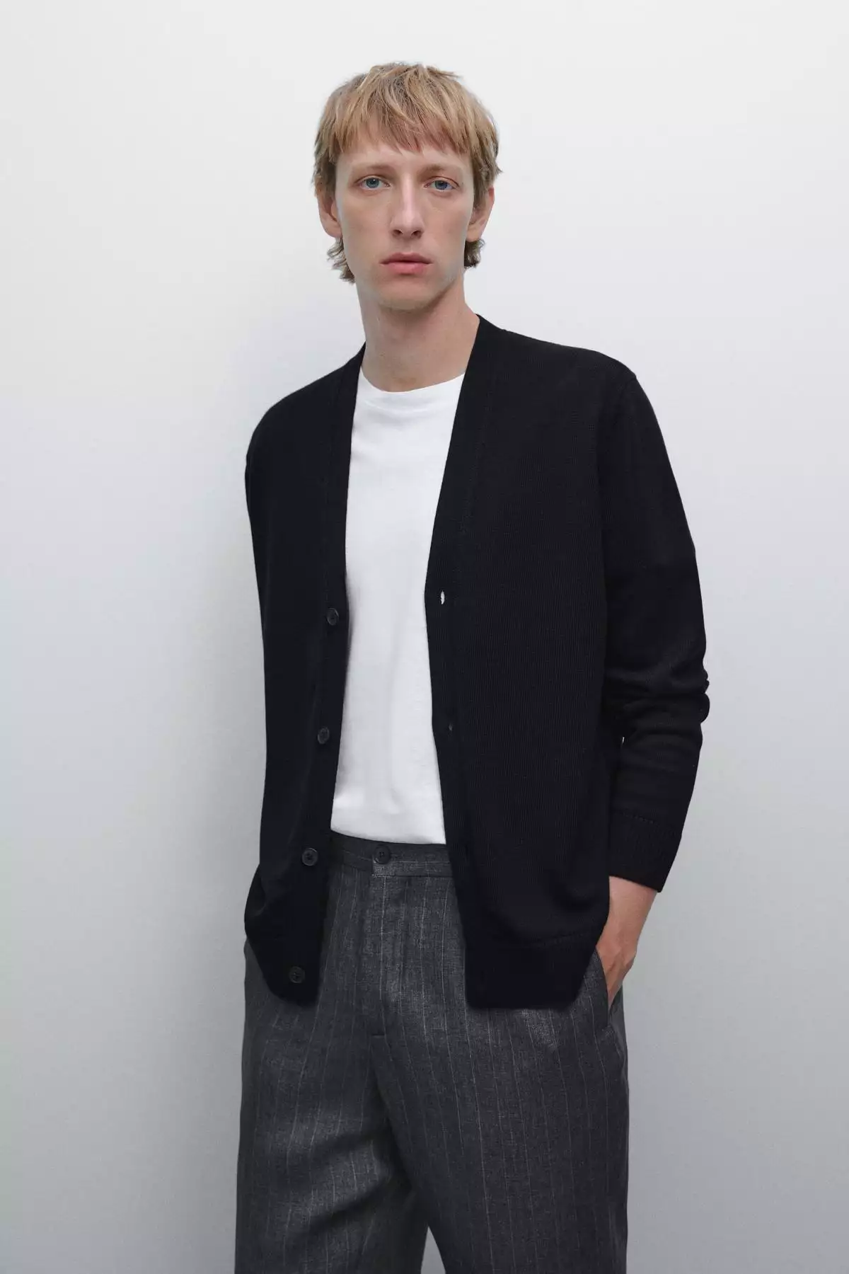 ژاکت تریکو ۱۰۰% پنبه برند Massimo Dutti - 966119542