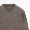 ژاکت یقه دوچرخهای با ترکیب پشم یولون برند Massimo Dutti - 966143016