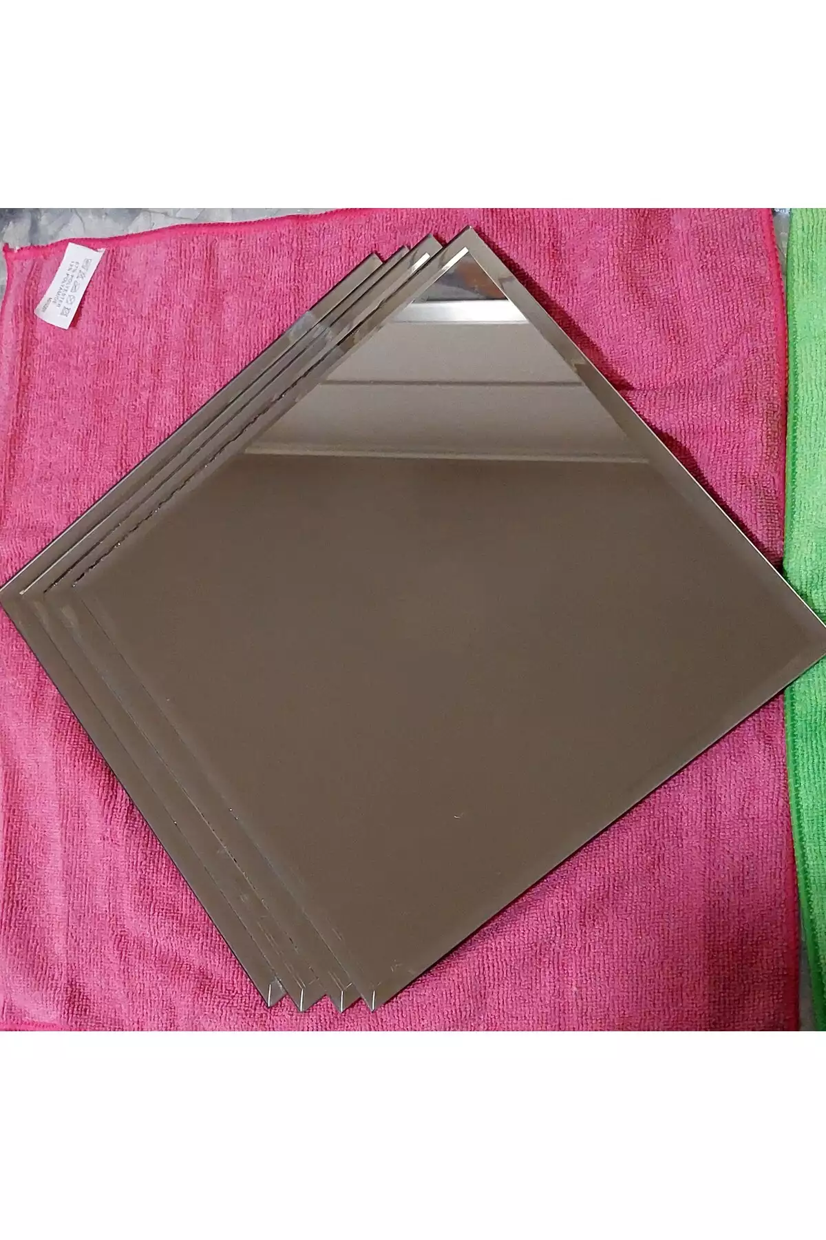 آینه بیضی برنجی ۲۵ سانتیمتر در ۲۵ سانتیمتر ۴ عدد برند Paşabahçe - 873311898