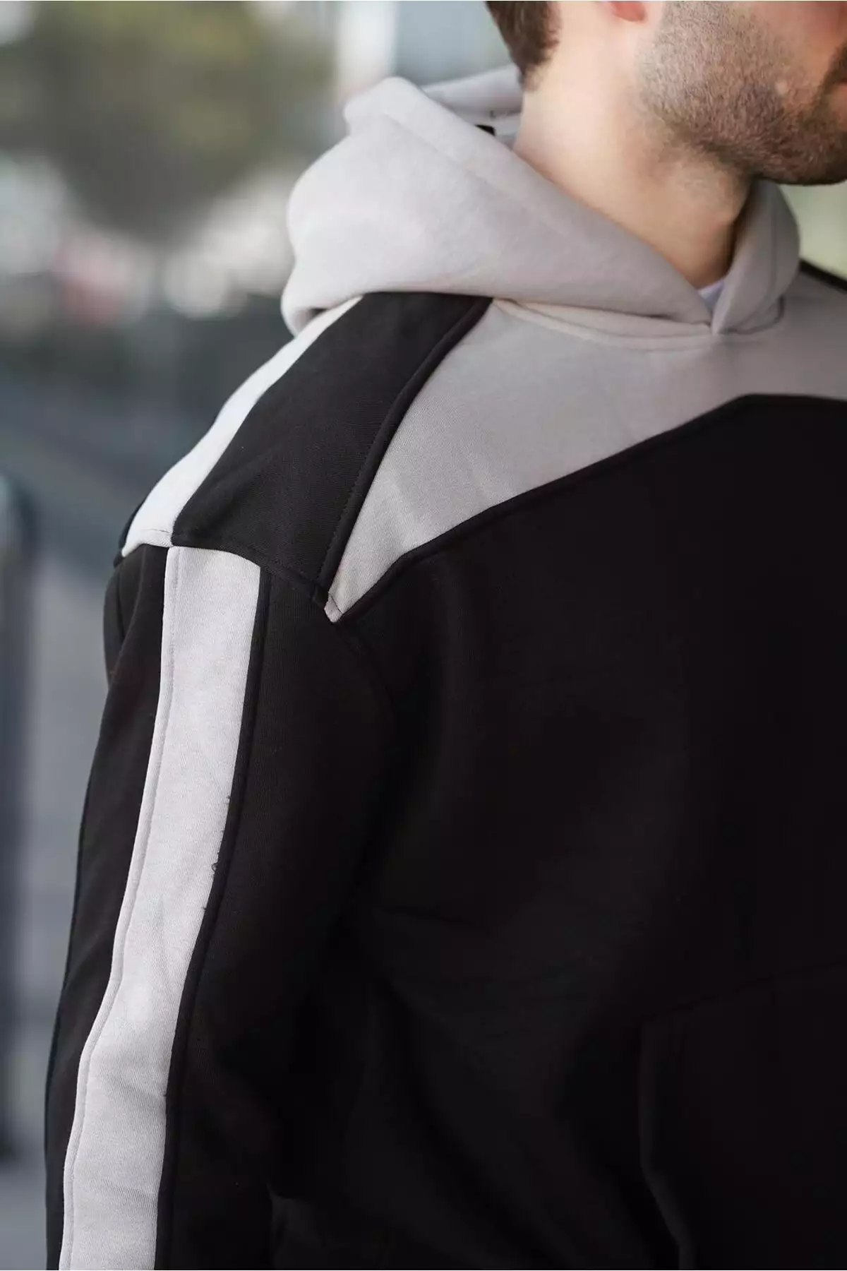 ست سویشرت و شلوار مردانه با جزئیات نوار سیاه E7326 برند Madmext - 963245969