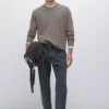 ژاکت یقه دوچرخهای با ترکیب پشم یولون برند Massimo Dutti - 966143016