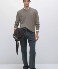 ژاکت یقه دوچرخهای با ترکیب پشم یولون برند Massimo Dutti - 966143016