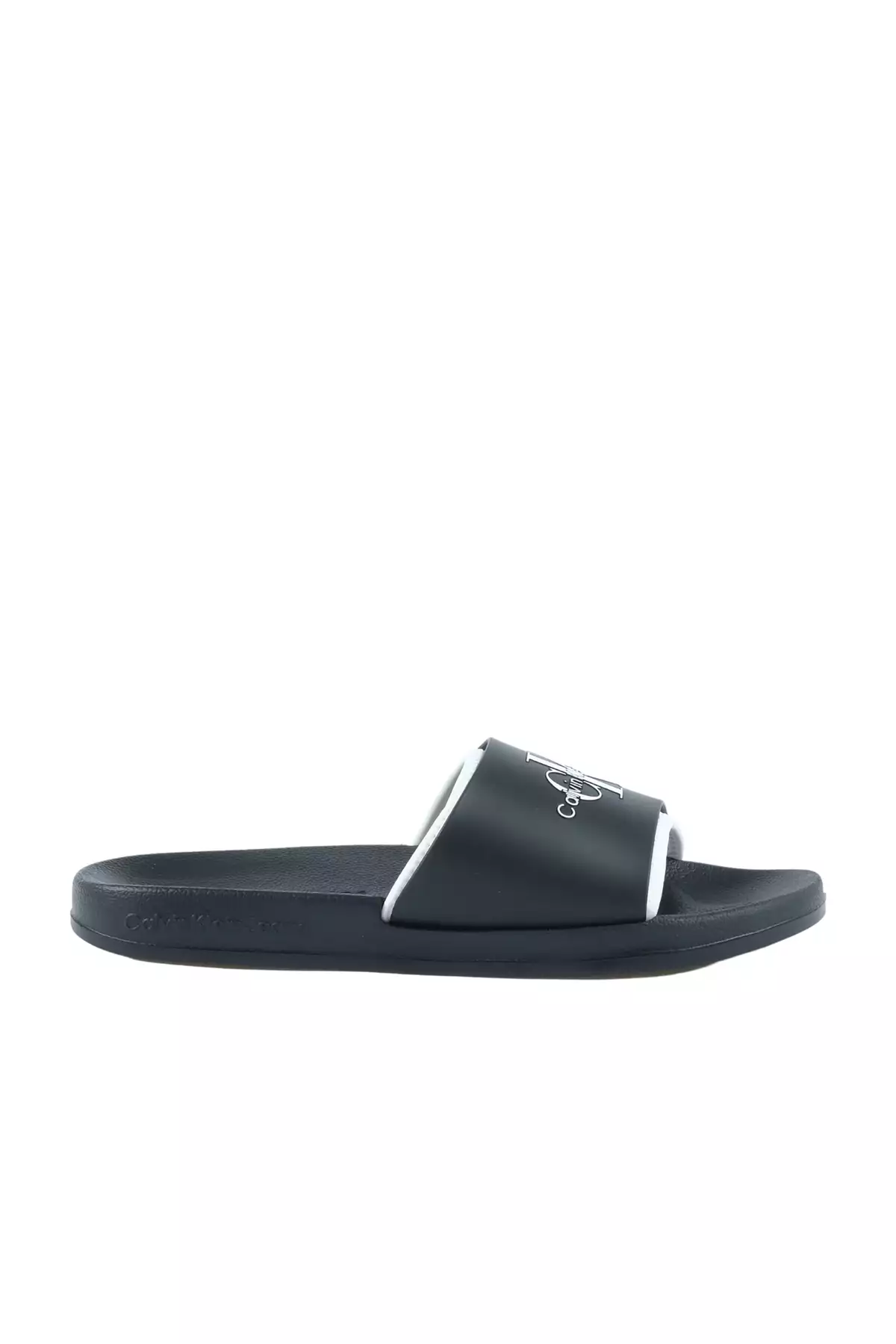 دمپایی مردانه اسلاید مونوگرام مشکی برند Calvin Klein - 901861305