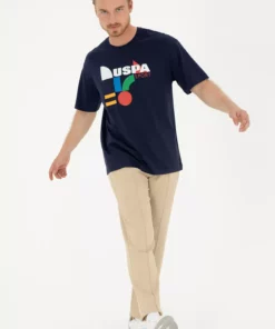 شلوار ورزشی مردانه به رنگ خاکی روشن ۵۰۲۸۹۲۸۶-VR183 برند U.S. Polo Assn. - 833113240