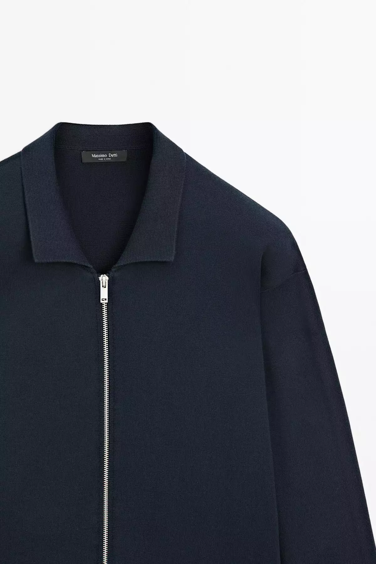 کارتن پشمی با زیپ و ترکیبی از نخ پنبهای برند Massimo Dutti - 970710542