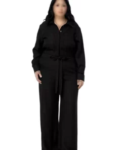 سرهمی مشکی گشاد با کمر کشی و تودرتو برای سایز بزرگ برند DISENTIS MODEST - 892594647