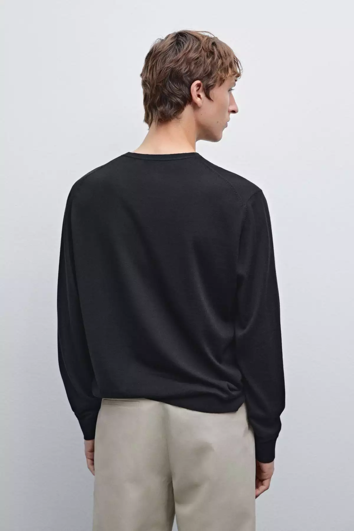 ژاکت بافتنی از 100٪ پشم مریدنوس برند Massimo Dutti - 943650731