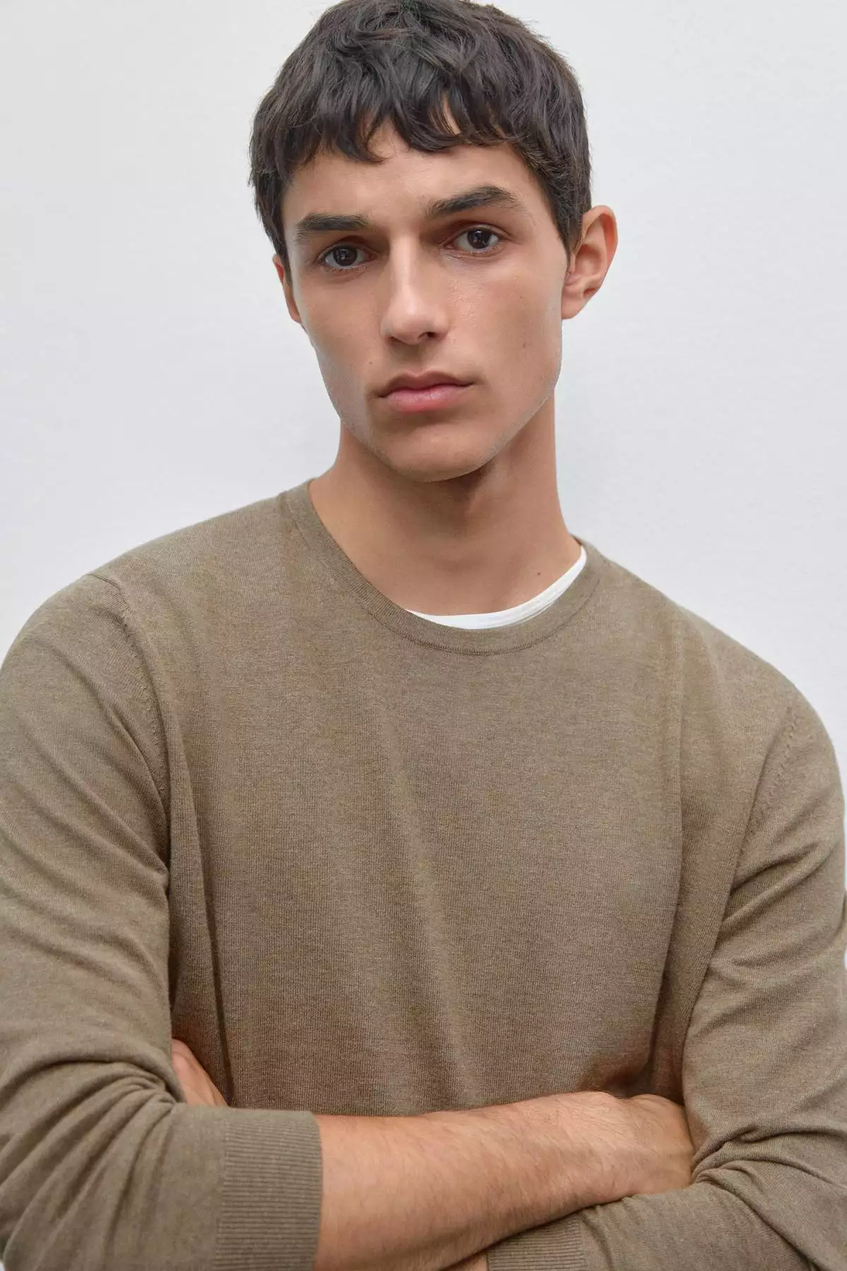 پلیور نخی با آستین بلند برند Massimo Dutti - 944707296