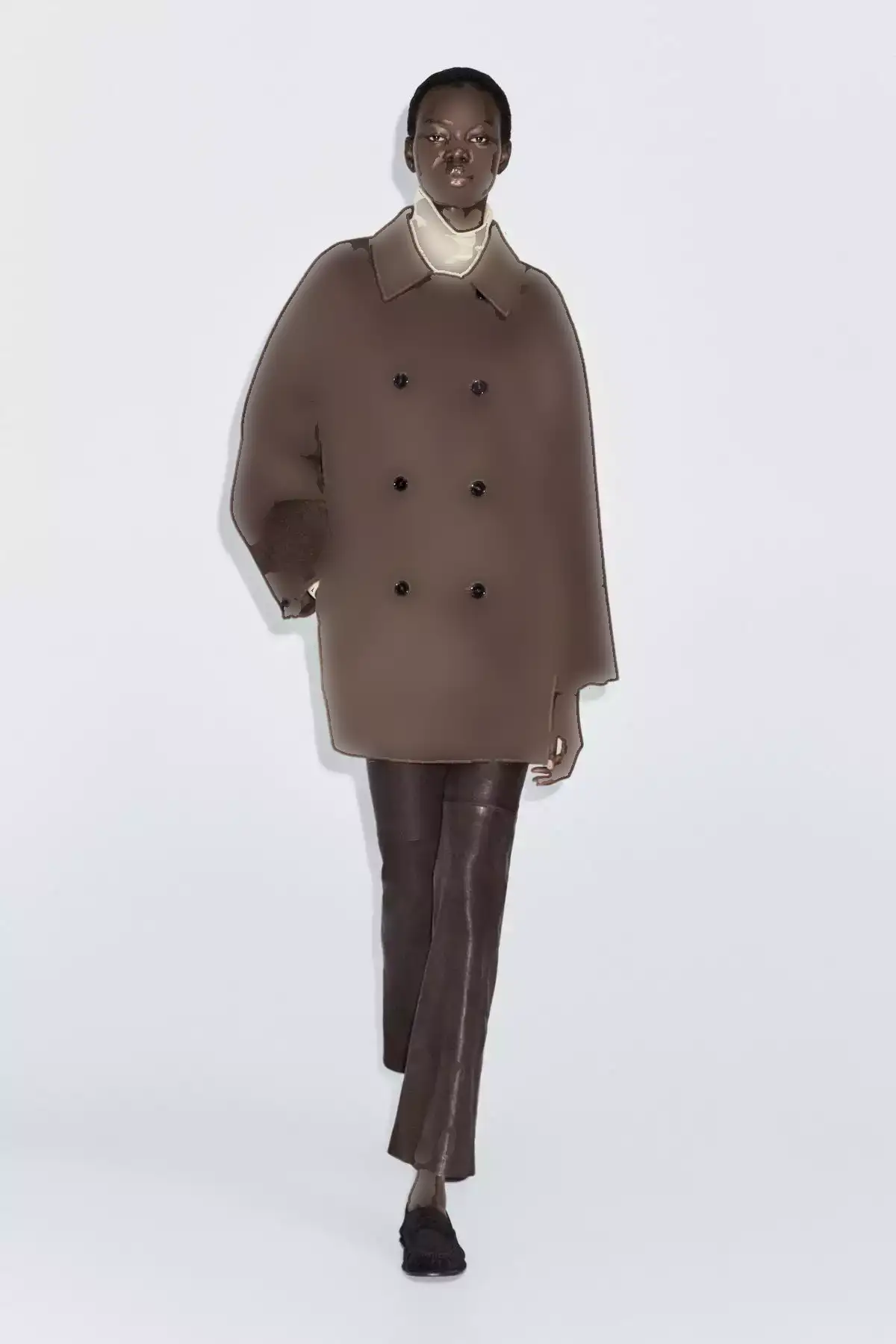 کاپشن کروز کراواتی کوتاه برند Massimo Dutti - 989523118