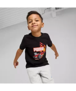 تی‌شرت کوتاه‌زن گرافیکی پسرانه مشکی X HOT WHEELS برند Puma - 921683397