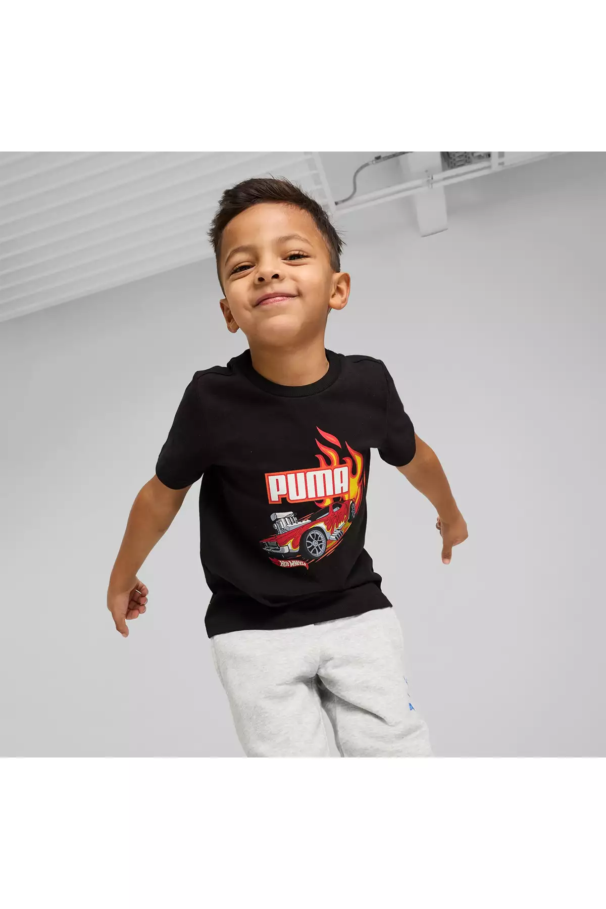 تیشرت کوتاهزن گرافیکی پسرانه مشکی X HOT WHEELS برند Puma - 921683397
