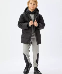 کاپشن بادکنکی با کلاه و جزئیات جیب برند Koton - 899921243