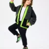 کاپشن پسرانه بزرگسالی فلیس بیرونی با زیپ کامل شِرپا - رنگ مشکی برند Skechers - 995638965