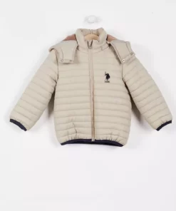 کاپشین نوزاد برند U.S. Polo Assn به رنگ بژ برند U.S. Polo Assn. - 338794538