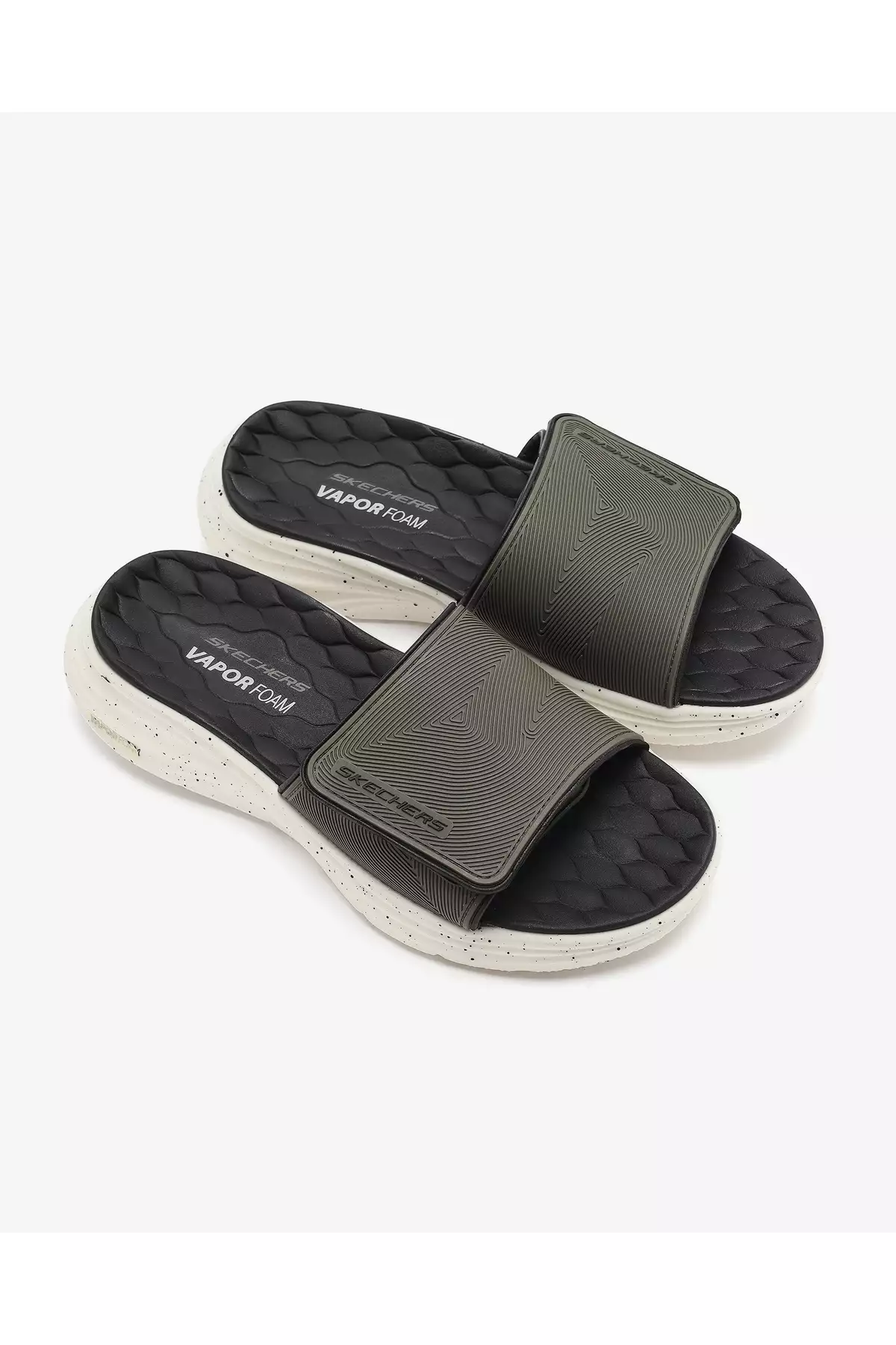 دمپایی فوم بخار - دمپایی مردانه رییدو رنگ خاکی مدل 232897 برند Skechers - 923368085