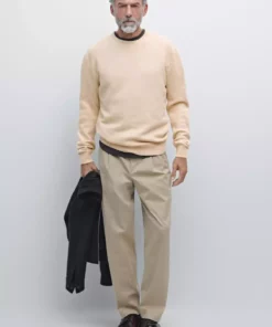 پالتوی یقه دوچرخهای با ترکیب پشم برند Massimo Dutti - 991313597