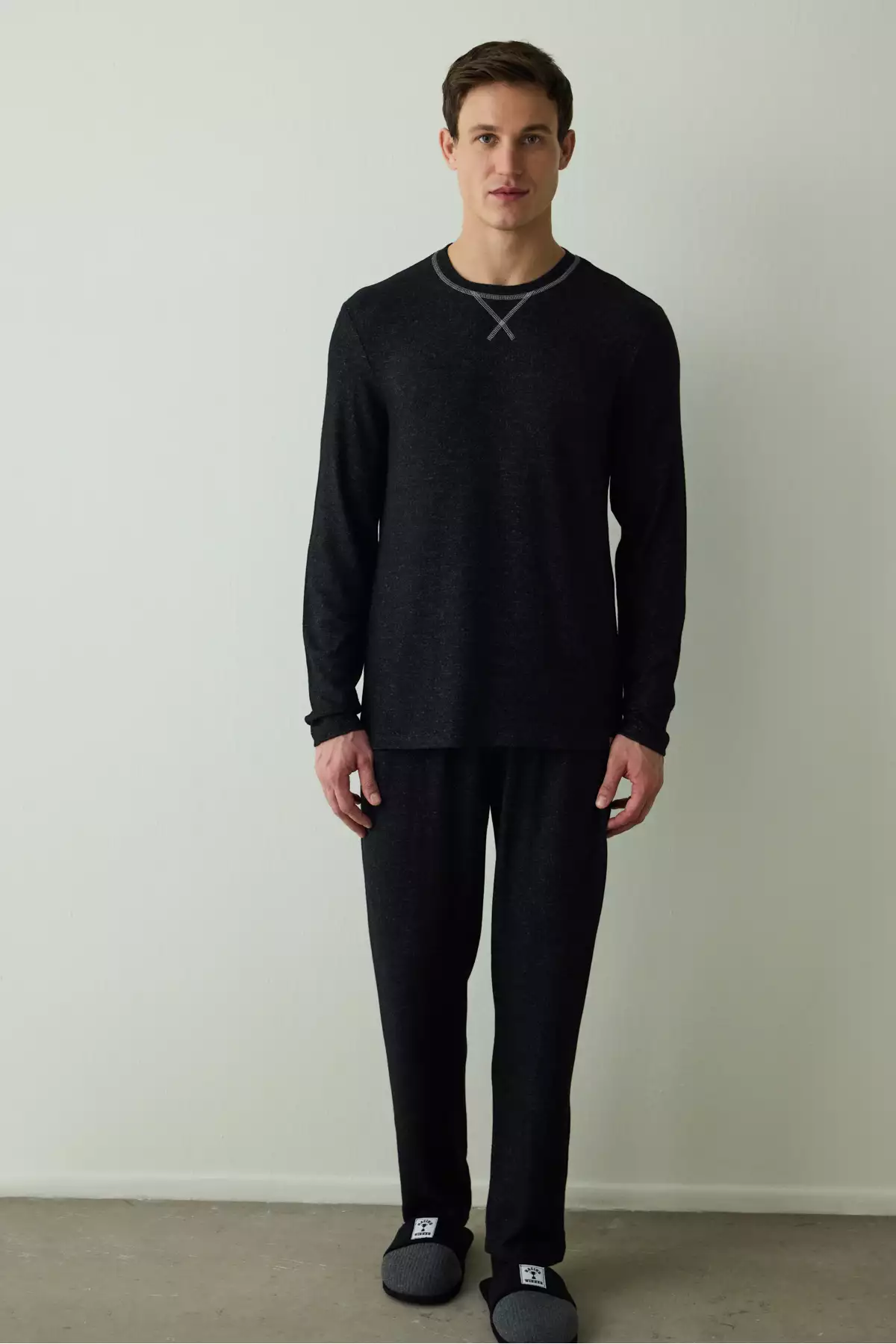 ست پیژامه مردانه مشکی پایه برند Penti - 992097511