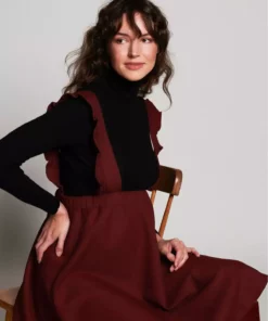 دامن بارداری سارلت بوردو برند Lyn Mama - 468395870