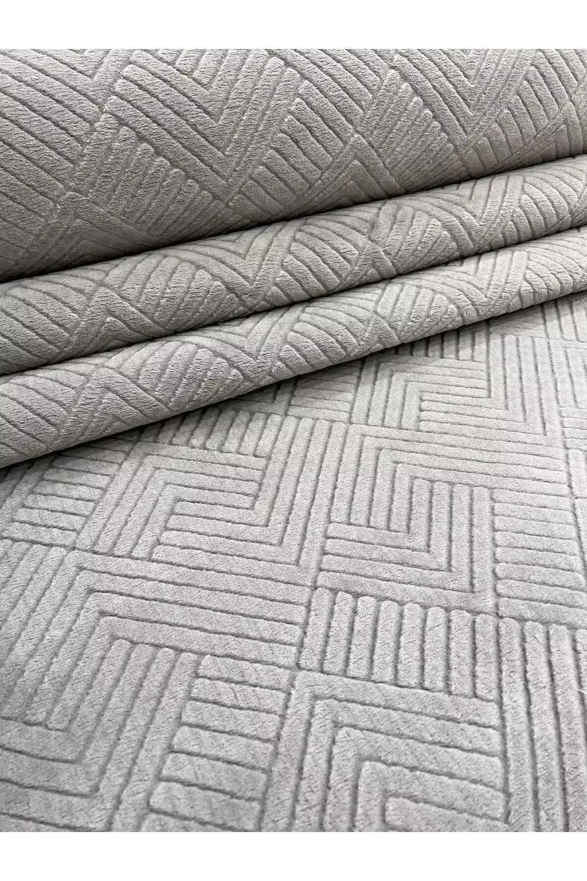 قالیچه راهرو خاکستری با زیرهی ضد لغزش برای اتاق، سالن، راهرو و آشپزخانه برند Merinos - 973164725