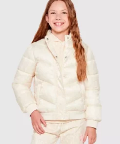 جاکت کلاهدار با پدشده بلند برند Guess - 1011011437