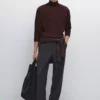 ژاکت یقه ایستاده با ترکیب پشم یخی برند Massimo Dutti - 982461460