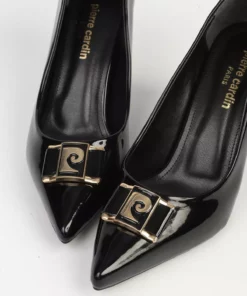 کفش پاشنه‌دار مشکی لاک‌دار مدل PC-54966 برند Pierre Cardin - 987504964