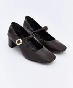 کفش پاشنه بلند زنانه با ظاهر پوستمانند فصل جدید ویژن برند LC Waikiki - 1032353691