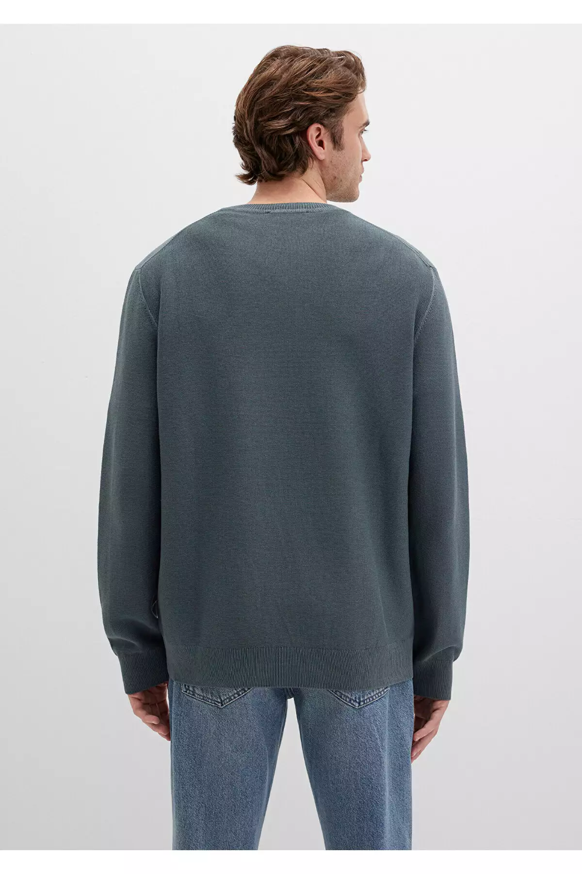 پلیور یقه گرد طوسی مناسب سایز معمولی / 0710197-80889 برند Mavi - 999233903