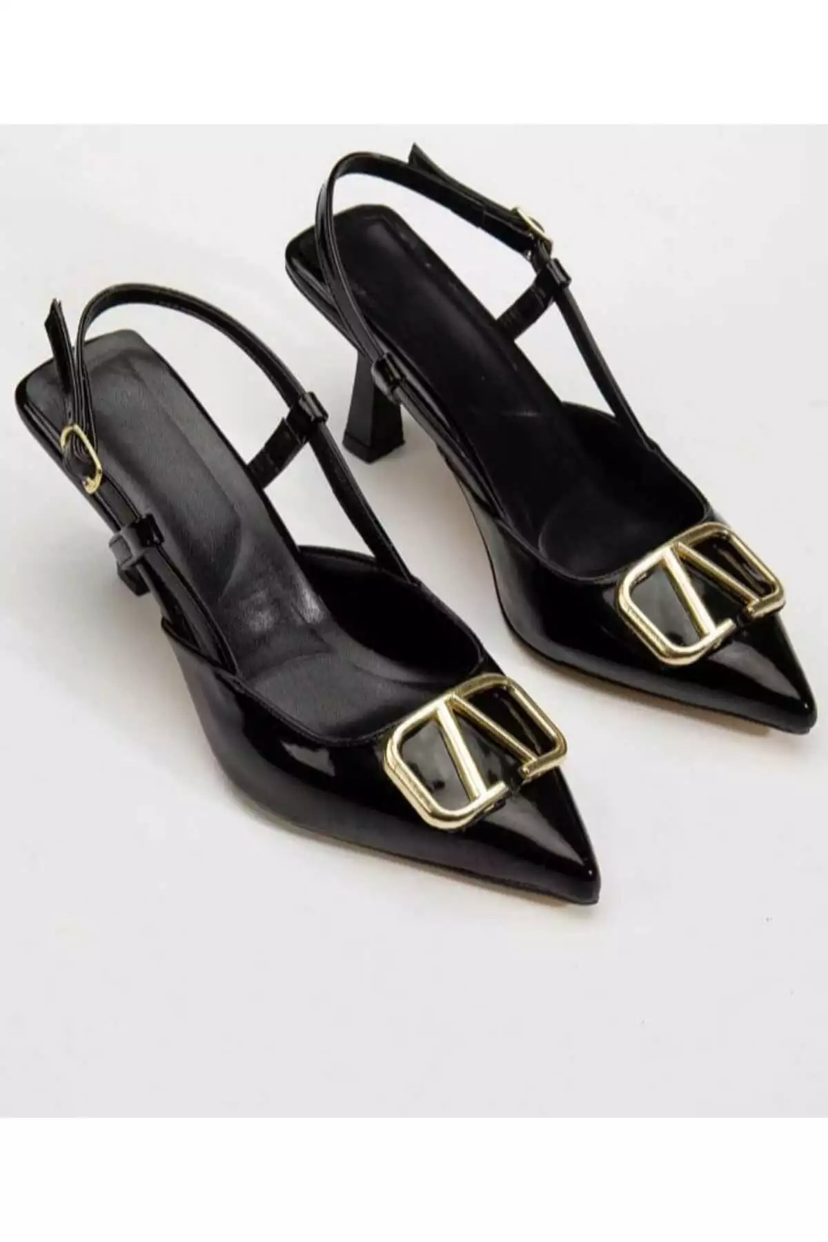 کفش پاشنهبلند نازک مشکی با جزئیات براق برند Dira - 922772317